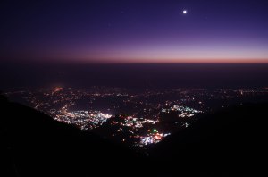 Gorgeous night view from Triund!